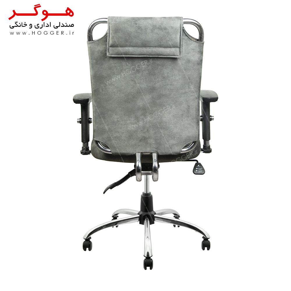 صندلی کارمندی هوگر مدل KH412 طرح پارچه ای دسته متحرک