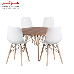 ست میز و صندلی ناهار خوری هوگر 4 نفره سایز C85