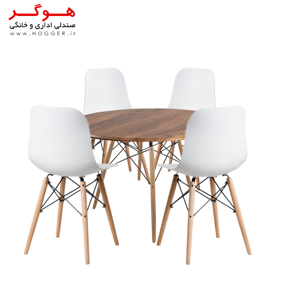 ست میز و صندلی ناهار خوری هوگر 4 نفره سایز C85