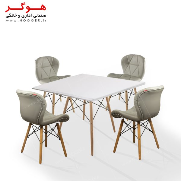 ست میز و صندلی ناهار خوری هوگر 4 نفره مدل TH85-S-AnT