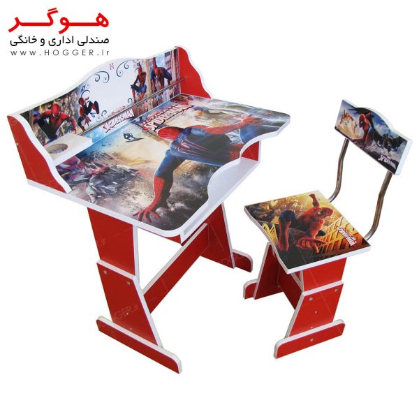 میز و صندلی تحریر کودک مدل مرد عنکبوتی