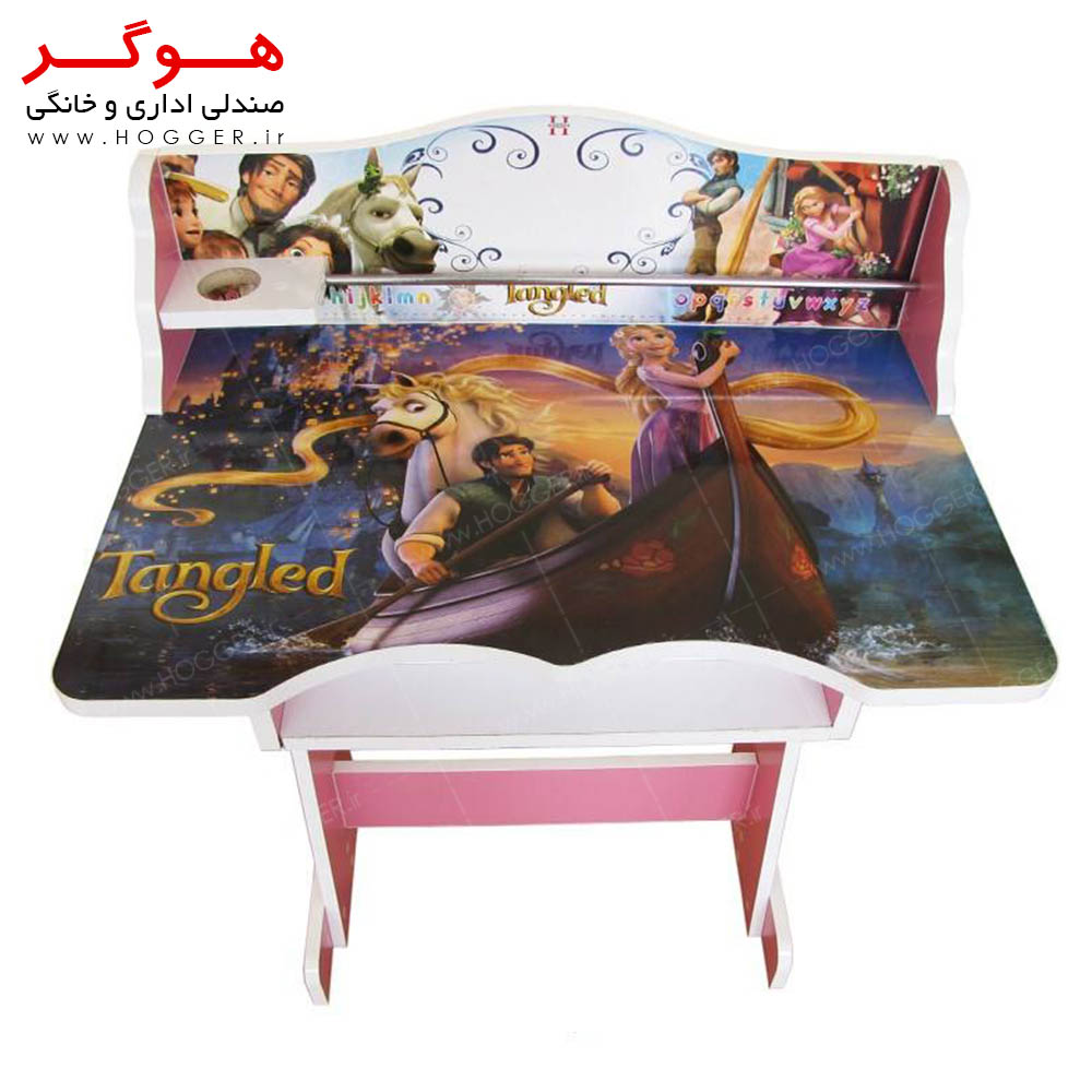 میز و صندلی تحریر کودک مدل دختر گیسو کمند